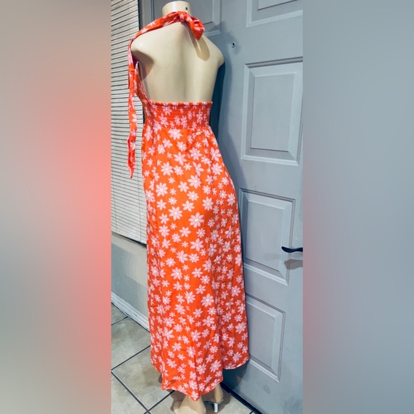 Billabong Hung Up Linen Floral Maxi Dress size Small - Picture 6 of 11